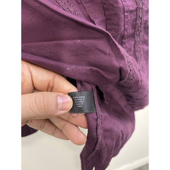 Cottagecore Victorian Inspired Romantic Boho Prairie Top 26 Edwardian Burgundy - Picture 7 of 15